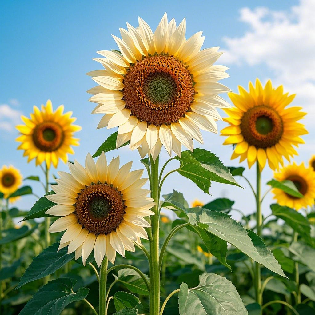 'Sunlight Giant' Sunflower Seeds - Cream